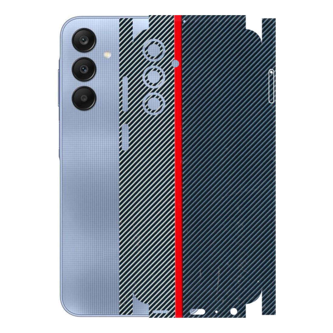 Samsung A/S Series Phone Skins (All Models) - Blue Sober Lines - 3D Embossed Finish (L-305) Samsung Galaxy A25 (5G)