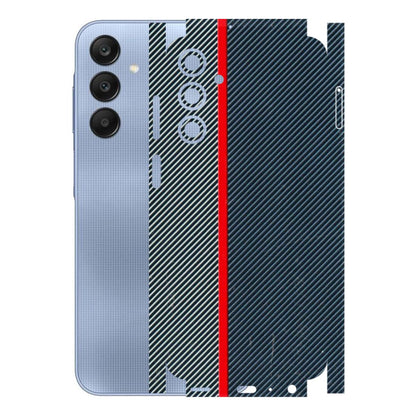 Samsung A/S Series Phone Skins (All Models) - Blue Sober Lines - 3D Embossed Finish (L-305) Samsung Galaxy A25 (5G)