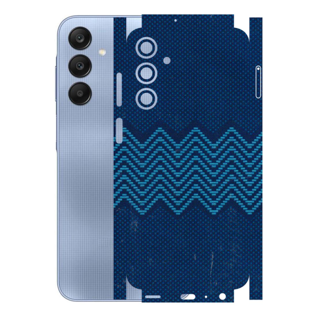 Samsung A/S Series Phone Skins (All Models) - Blue Sober Waves - 3D Embossed Finish (L-306) Samsung Galaxy A25 (5G)