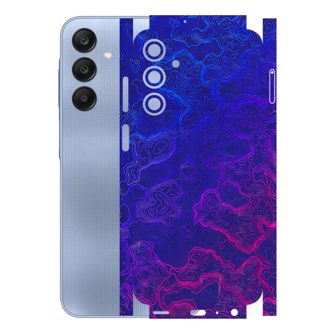 Samsung A/S Series Phone Skins (All Models) - Purple Ripples Swirl - 3D Embossed Finish (L-314) Samsung Galaxy A25 (5G)