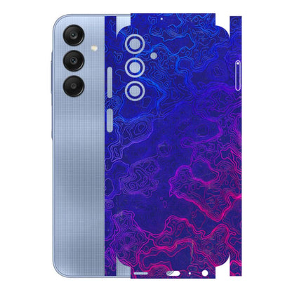 Samsung A/S Series Phone Skins (All Models) - Purple Ripples Swirl - 3D Embossed Finish (L-314) Samsung Galaxy A25 (5G)