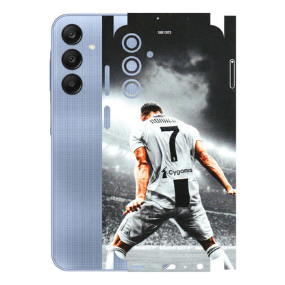 Samsung A/S Series Phone Skins (All Models) - Ronaldo CR7 Crazy - 3D Embossed Finish (L-44) Samsung Galaxy A25 (5G)