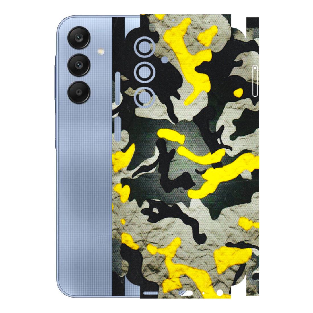 Samsung A/S Series Phone Skins (All Models) - Yellow Camouflage - 3D Embossed Finish (L-61) Samsung Galaxy A25 (5G)