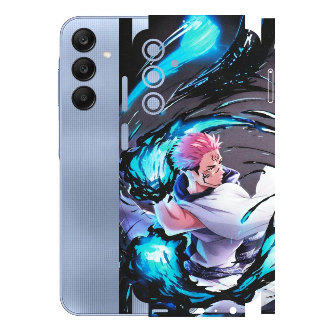 Samsung A/S Series Phone Skins (All Models) - New Jujutsu Kaisen Grey Blue Anime - Matte Finish (M-127) Samsung Galaxy A25 (5G)