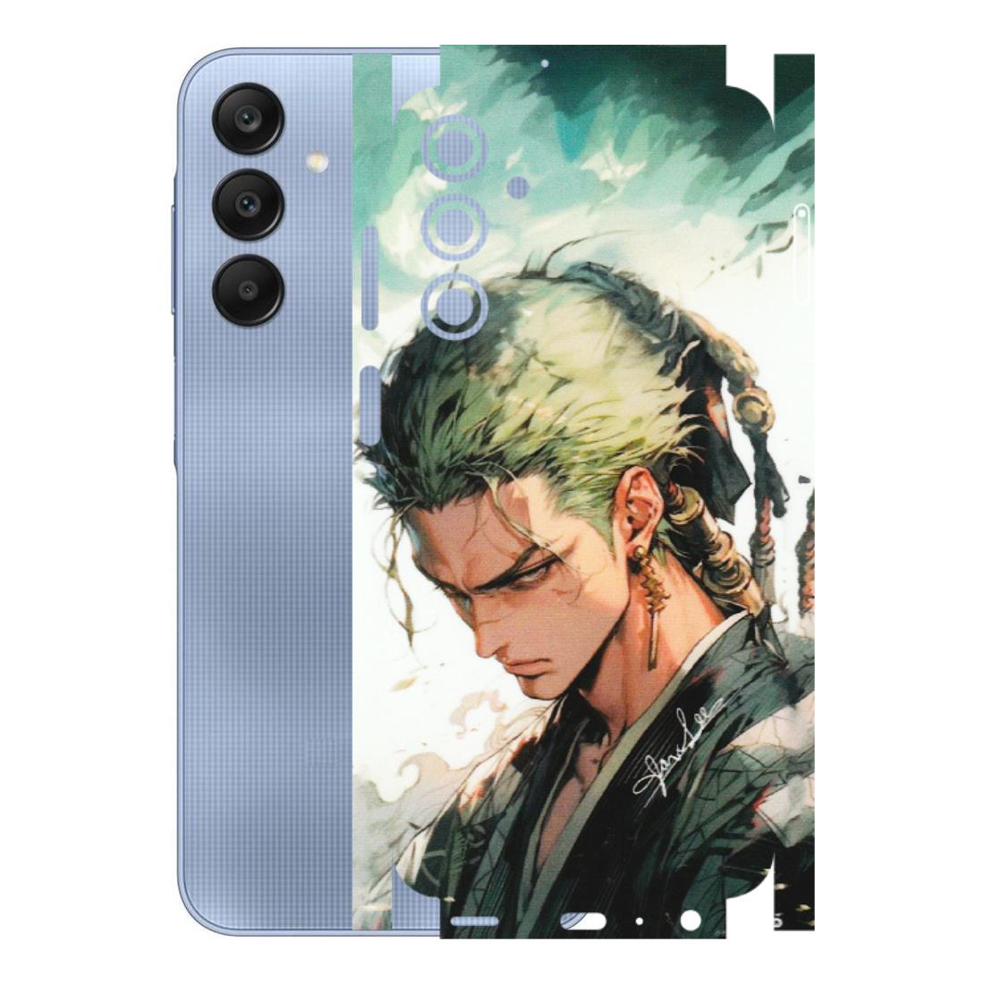 Samsung A/S Series Phone Skins (All Models) - New Roronoa Zoro One Picece Anime - Matte Finish (M-140) Samsung Galaxy A25 (5G)