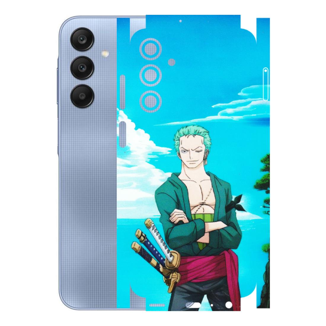 Samsung A/S Series Phone Skins (All Models) - Cool Swordman Zoro Anime - Matte Finish (M-143) Samsung Galaxy A25 (5G)