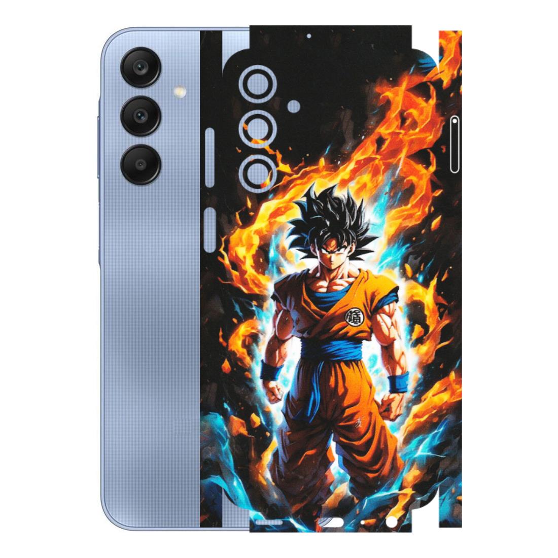 Samsung A/S Series Phone Skins (All Models) - Goku Transformation Anime - Matte Finish (M-159) Samsung Galaxy A25 (5G)