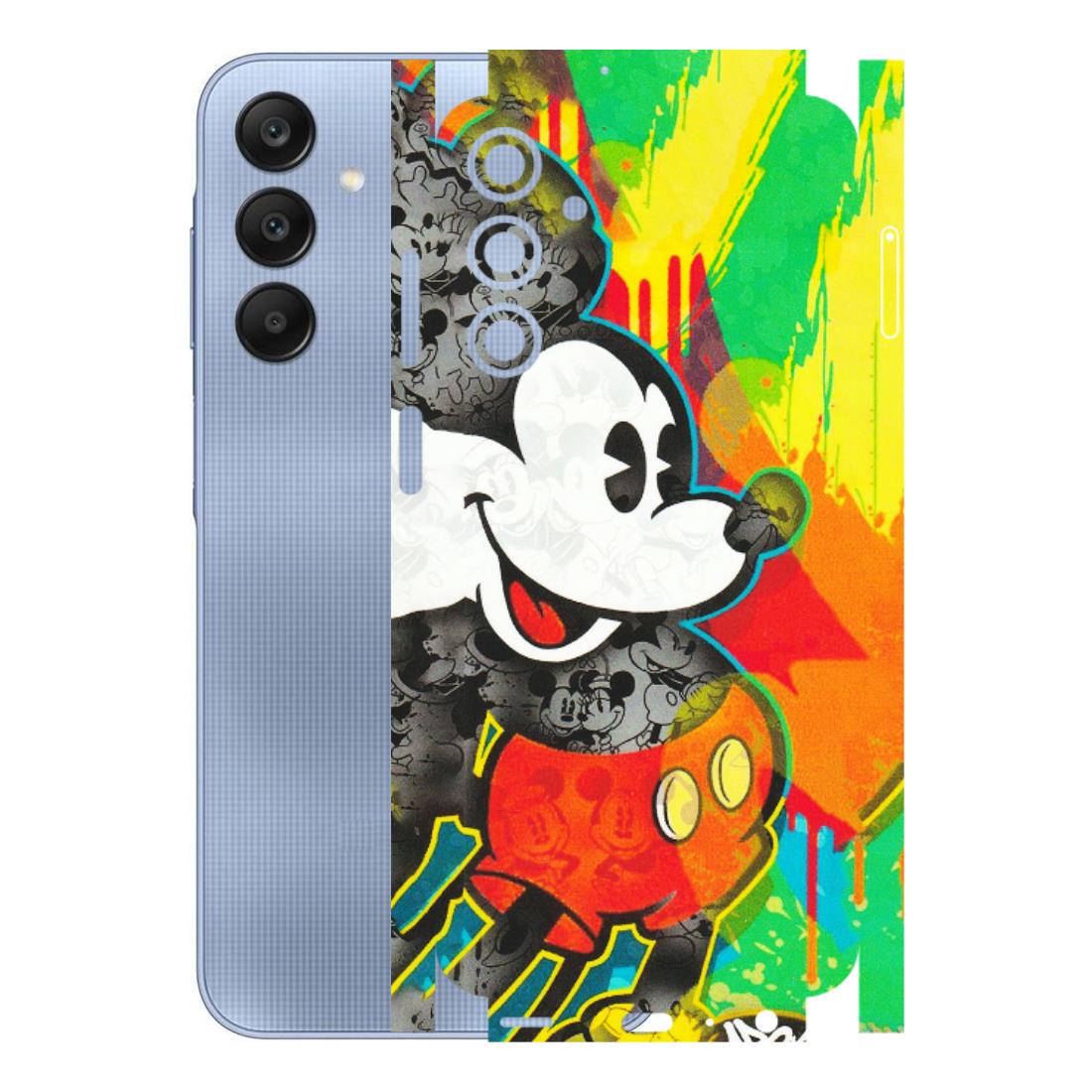 Samsung A/S Series Phone Skins (All Models) - Multiple Mickey With Colourful Texture - Matte Finish (M-84) Samsung Galaxy A25 (5G)