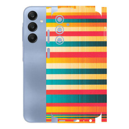 Samsung A/S Series Phone Skins (All Models) - Colourful Stripes Soothing Effect - Matte Finish (M-86) Samsung Galaxy A25 (5G)