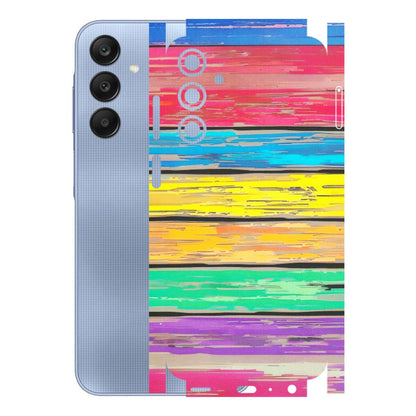 Samsung A/S Series Phone Skins (All Models) - Multi Colour Wooden Wall - Matte Finish (M-96) Samsung Galaxy A25 (5G)