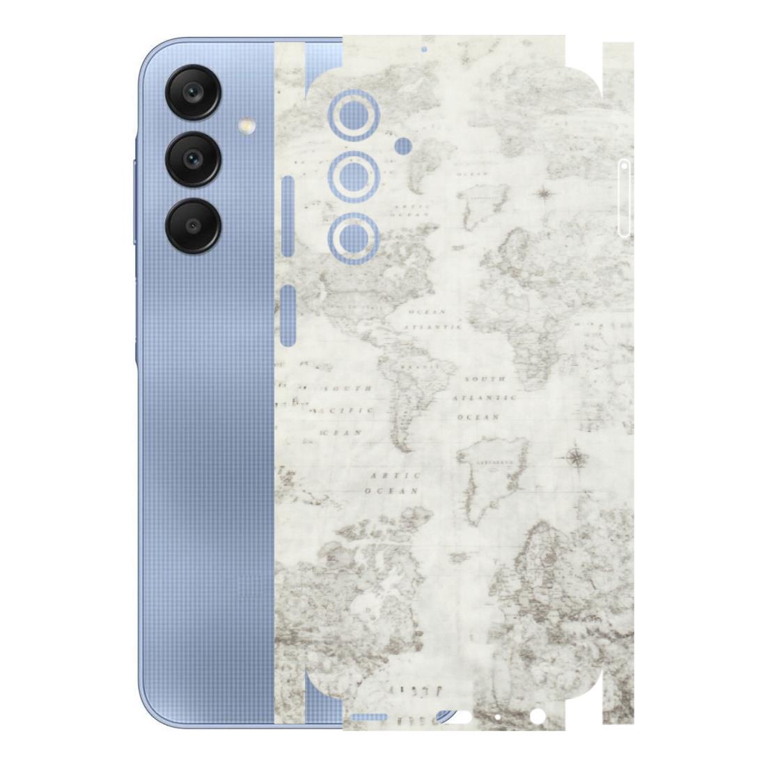 Samsung A/S Series Phone Skins (All Models) - World Travel Map - Transparent Finish (T-04) Samsung Galaxy A25 (5G)