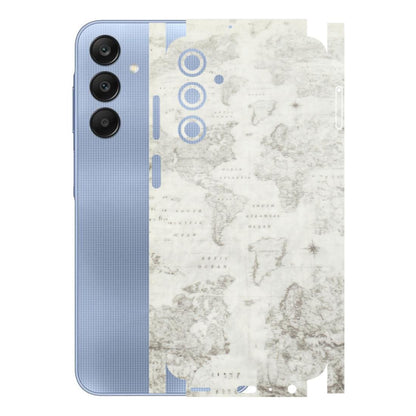 Samsung A/S Series Phone Skins (All Models) - World Travel Map - Transparent Finish (T-04) Samsung Galaxy A25 (5G)