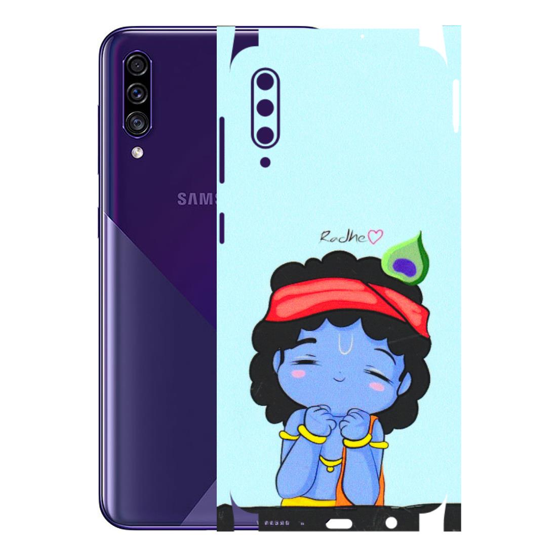 Samsung A/S Series Phone Skins (All Models) - Radhe Radhe Cute Toon - 3D Embossed Finish (L-05) Samsung Galaxy A30s