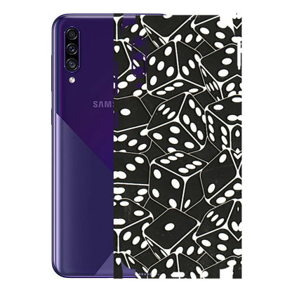 Samsung A/S Series Phone Skins (All Models) - Big Black Dices - 3D Embossed Finish (L-106) Samsung Galaxy A30s