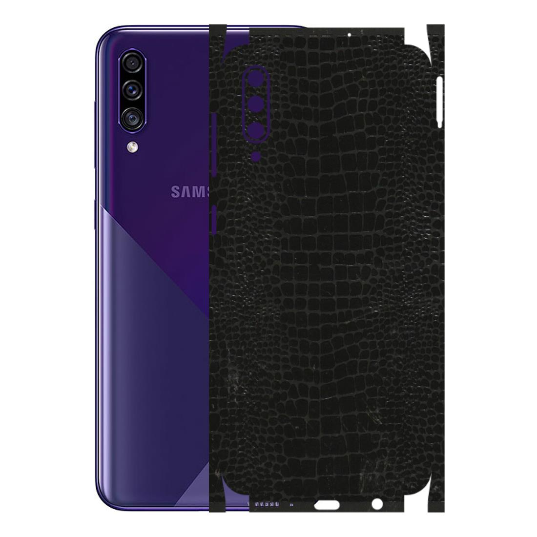Samsung A/S Series Phone Skins (All Models) - Snake Leather Black - 3D Embossed Finish (L-107) Samsung Galaxy A30s