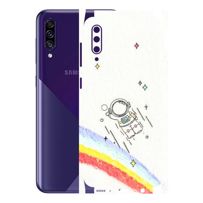 Samsung A/S Series Phone Skins (All Models) - Milkyway Astronaut - 3D Embossed Finish (L-110) Samsung Galaxy A30s