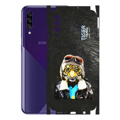 Samsung A/S Series Phone Skins (All Models) - Rider Tiger - 3D Embossed Finish (L-113) Samsung Galaxy A30s