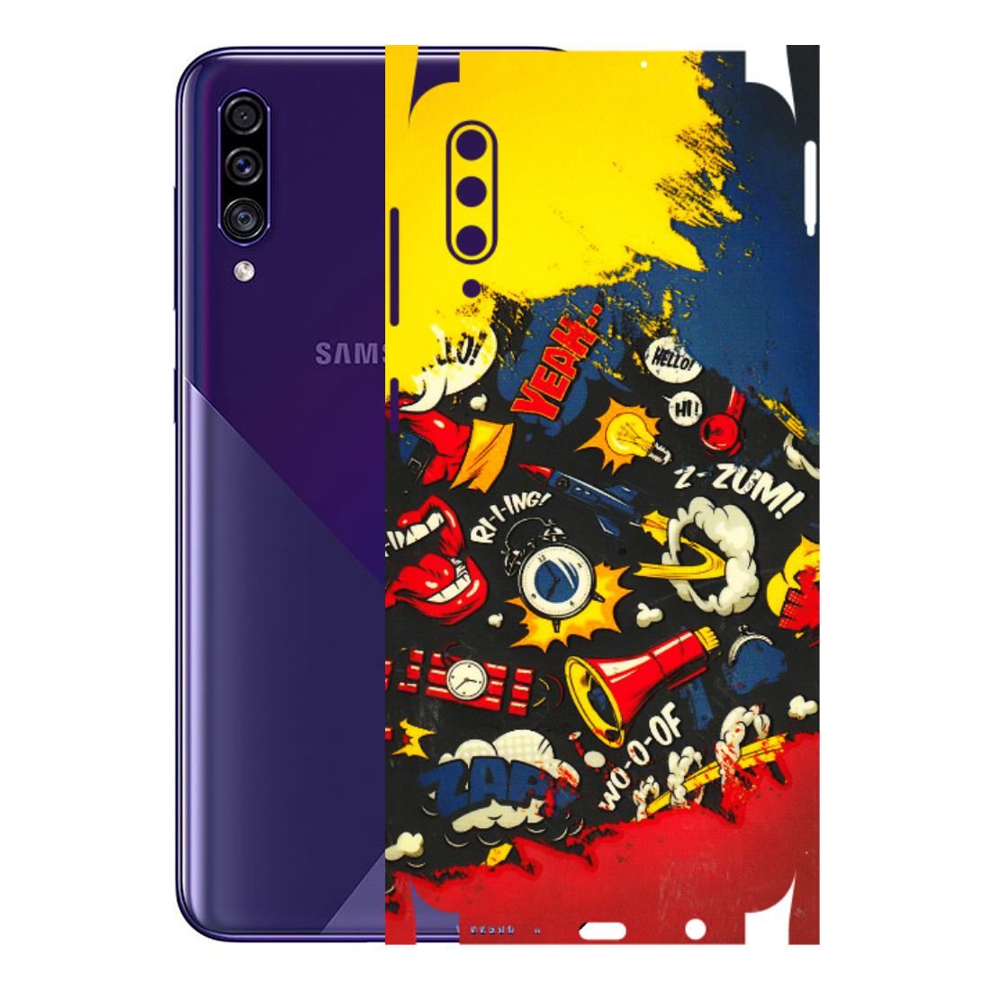 Samsung A/S Series Phone Skins (All Models) - Pacific Doodle Art - 3D Embossed Finish (L-120) Samsung Galaxy A30s