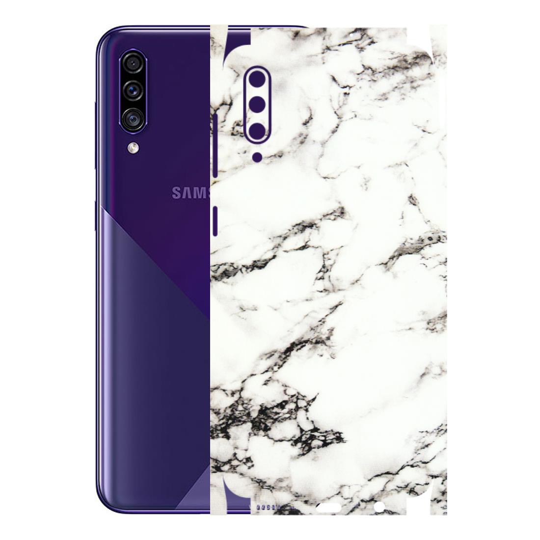 Samsung A/S Series Phone Skins (All Models) - Black and White Marble Texture - 3D Embossed Finish (L-124) Samsung Galaxy A30s