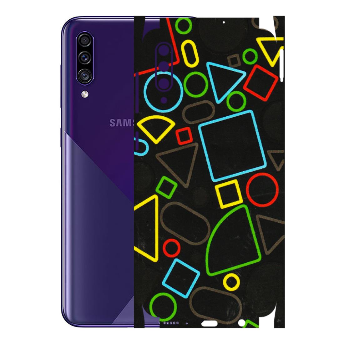 Samsung A/S Series Phone Skins (All Models) - Black Shapes - 3D Embossed Finish (L-131) Samsung Galaxy A30s