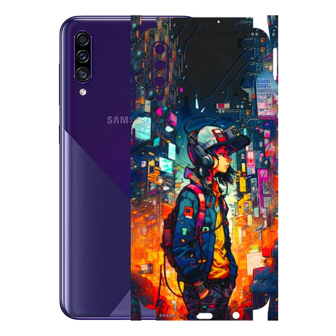Samsung A/S Series Phone Skins (All Models) - Street Anime Guy - 3D Embossed Finish (L-158) Samsung Galaxy A30s