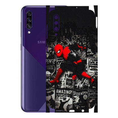 Samsung A/S Series Phone Skins (All Models) - SpiderMan New - 3D Embossed Finish (L-162) Samsung Galaxy A30s
