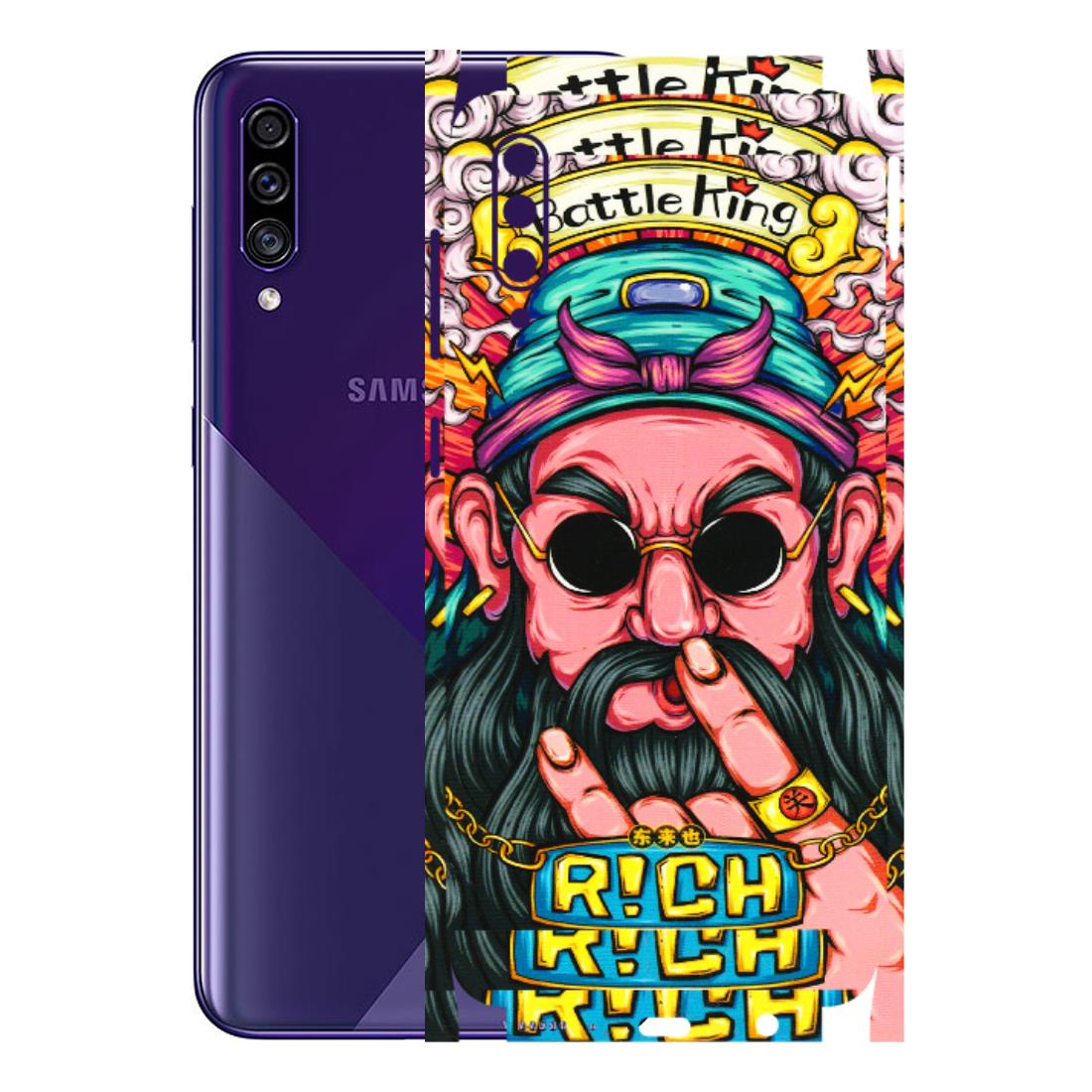 Samsung A/S Series Phone Skins (All Models) - Battle King Dude Face - 3D Embossed Finish (L-178) Samsung Galaxy A30s