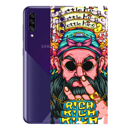 Samsung A/S Series Phone Skins (All Models) - Battle King Dude Face - 3D Embossed Finish (L-178) Samsung Galaxy A30s