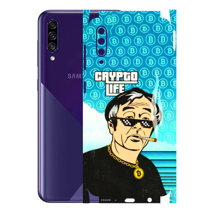 Samsung A/S Series Phone Skins (All Models) - Crypto Thug Life - 3D Embossed Finish (L-179) Samsung Galaxy A30s