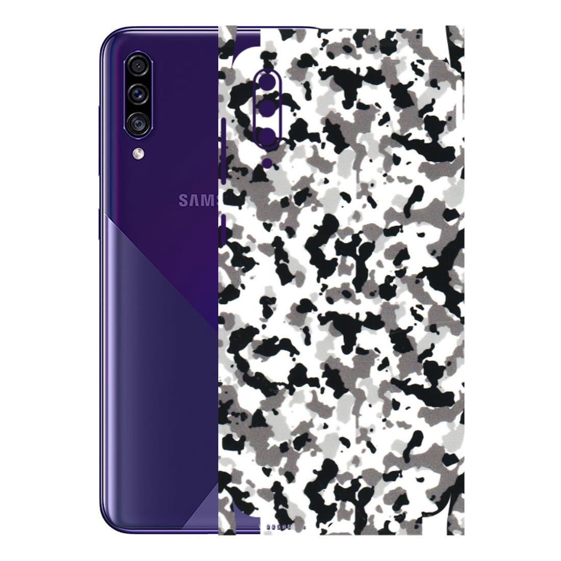 Samsung A/S Series Phone Skins (All Models) - White Black Camouflage - 3D Embossed Finish (L-18) Samsung Galaxy A30s