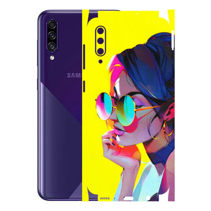 Samsung A/S Series Phone Skins (All Models) - Bold Stylish Girl - 3D Embossed Finish (L-222) Samsung Galaxy A30s