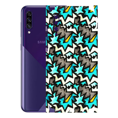 Samsung A/S Series Phone Skins (All Models) - Funky Zig Zag - 3D Embossed Finish (L-223) Samsung Galaxy A30s