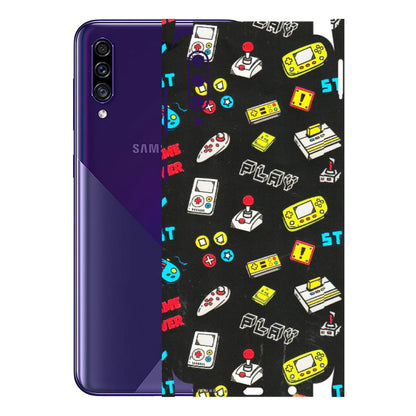 Samsung A/S Series Phone Skins (All Models) - Gaming Doodles - 3D Embossed Finish (L-224) Samsung Galaxy A30s