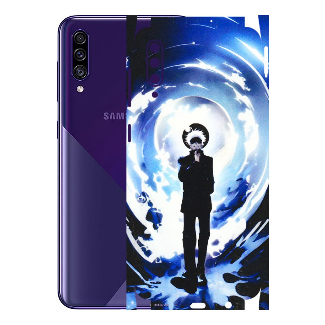 Samsung A/S Series Phone Skins (All Models) - Satoru Gojo Dark Blue - 3D Embossed Finish (L-235) Samsung Galaxy A30s
