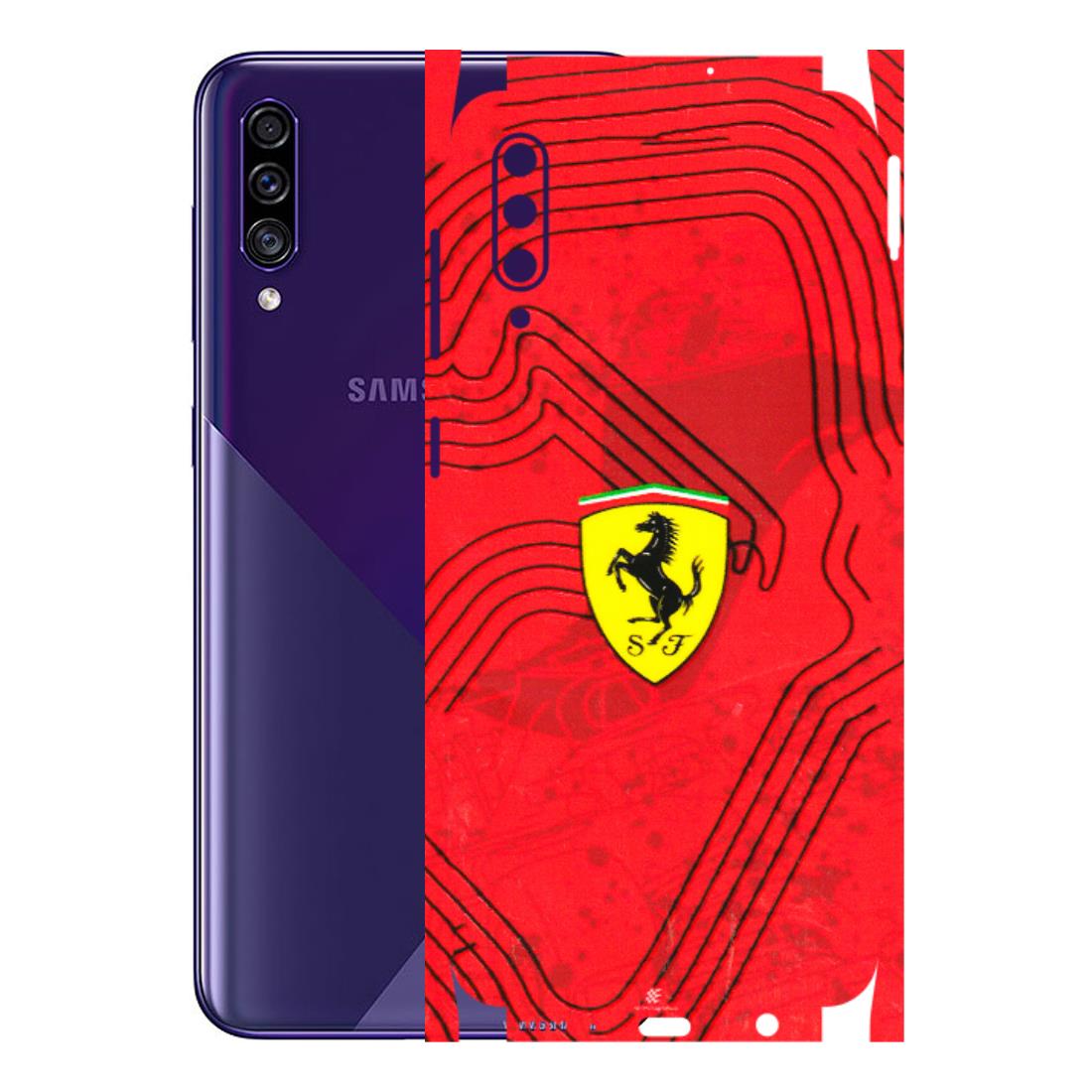 Samsung A/S Series Phone Skins (All Models) - Red Ferrari Logo Stylish - 3D Embossed Finish (L-238) Samsung Galaxy A30s