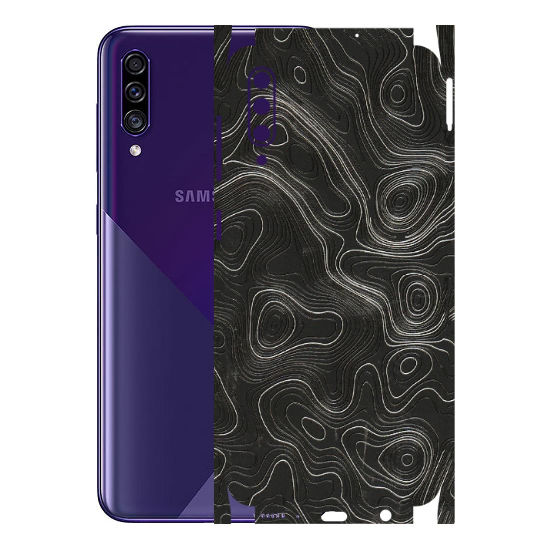 Samsung A/S Series Phone Skins (All Models) - Abstract White Line Map - 3D Embossed Finish (L-269) Samsung Galaxy A30s