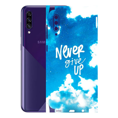 Samsung A/S Series Phone Skins (All Models) - Never Give Up - 3D Embossed Finish (L-279) Samsung Galaxy A30s