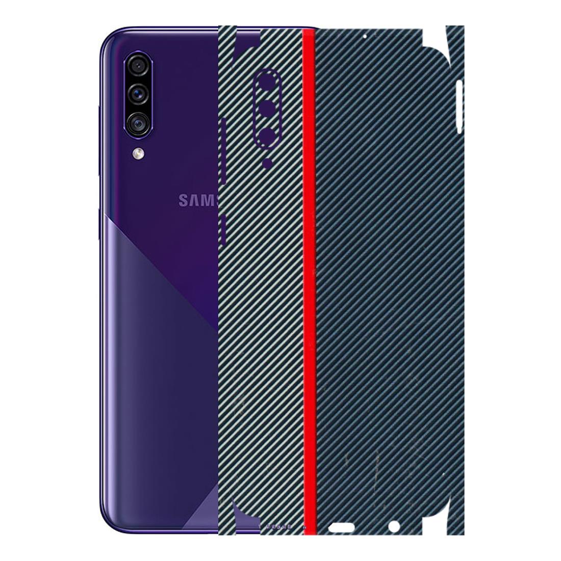 Samsung A/S Series Phone Skins (All Models) - Blue Sober Lines - 3D Embossed Finish (L-305) Samsung Galaxy A30s