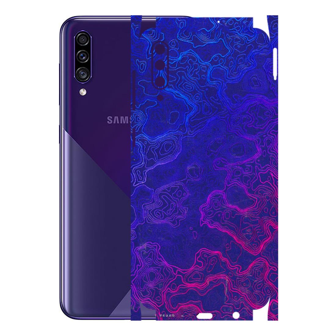 Samsung A/S Series Phone Skins (All Models) - Purple Ripples Swirl - 3D Embossed Finish (L-314) Samsung Galaxy A30s