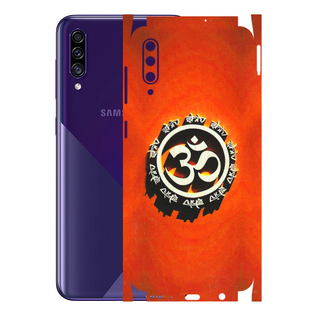 Samsung A/S Series Phone Skins (All Models) - Aum Shiv Orange - 3D Embossed Finish (L-32) Samsung Galaxy A30s