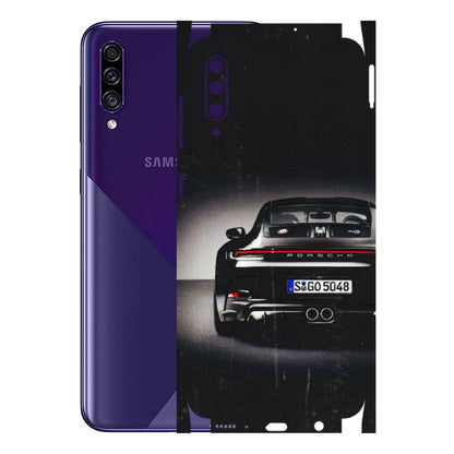 Samsung A/S Series Phone Skins (All Models) - New Black Porsche GT3 - 3D Embossed Finish (L-327) Samsung Galaxy A30s