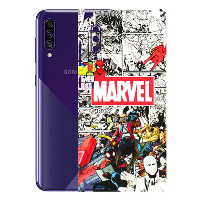 Samsung A/S Series Phone Skins (All Models) - Marvel Colorful Comic - 3D Embossed Finish (L-64) Samsung Galaxy A30s
