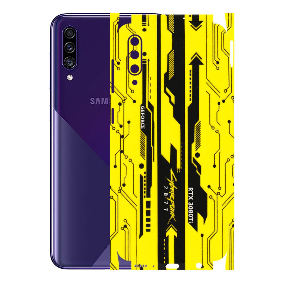 Samsung A/S Series Phone Skins (All Models) - Yellow Cyberpunk - 3D Embossed Finish (L-93) Samsung Galaxy A30s