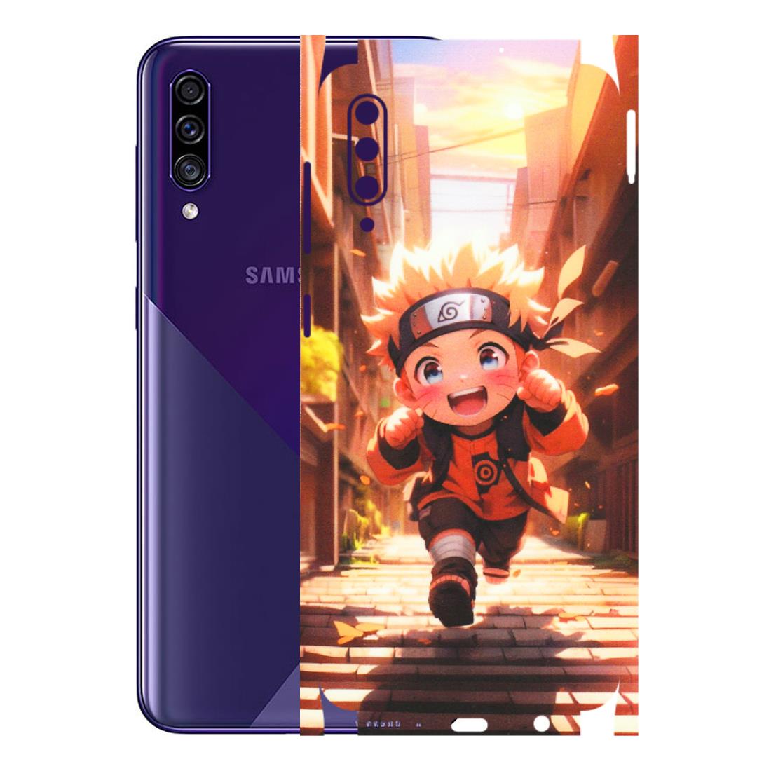Samsung A/S Series Phone Skins (All Models) - Naruto Cute Toon Running - Matte Finish (M-04) Samsung Galaxy A30s