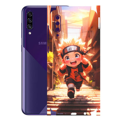 Samsung A/S Series Phone Skins (All Models) - Naruto Cute Toon Running - Matte Finish (M-04) Samsung Galaxy A30s
