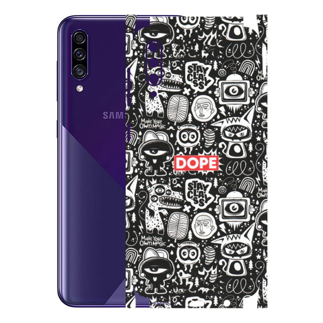 Samsung A/S Series Phone Skins (All Models) - Dope Stay Classy Black Doodles - Matte Finish (M-126) Samsung Galaxy A30s