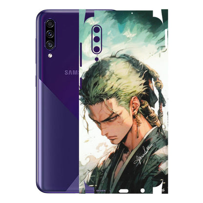 Samsung A/S Series Phone Skins (All Models) - New Roronoa Zoro One Picece Anime - Matte Finish (M-140) Samsung Galaxy A30s