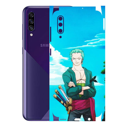 Samsung A/S Series Phone Skins (All Models) - Cool Swordman Zoro Anime - Matte Finish (M-143) Samsung Galaxy A30s