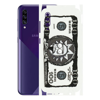 Samsung A/S Series Phone Skins (All Models) - Rick And Morty Hundred Dollar Anime - Matte Finish (M-161) Samsung Galaxy A30s