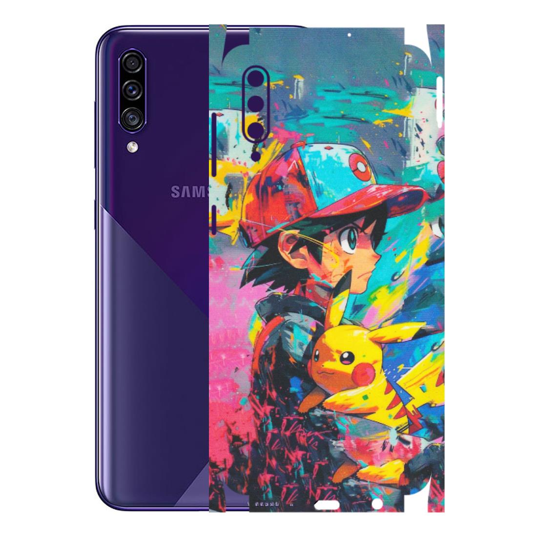 Samsung A/S Series Phone Skins (All Models) - Ash & Pikachu - Matte Finish (M-26) Samsung Galaxy A30s
